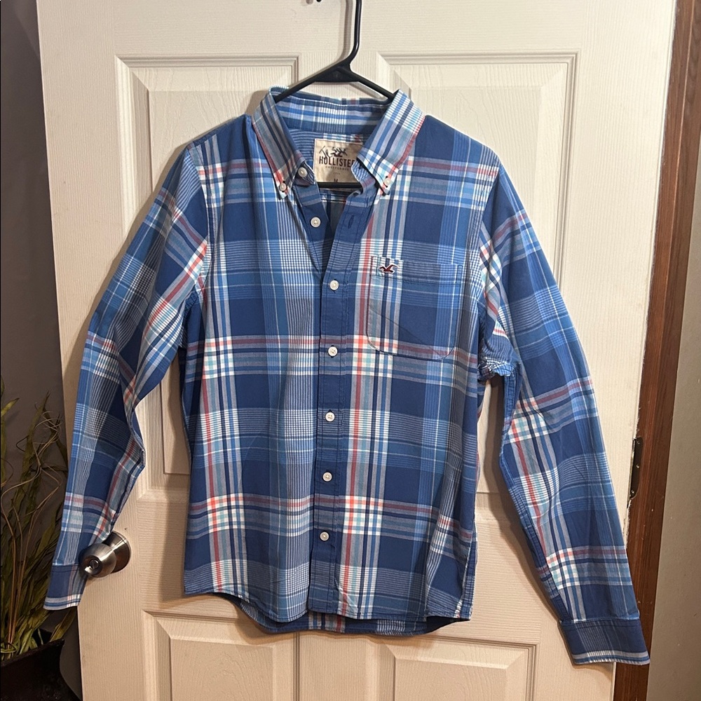 Hollister -  Men's Long Sleeve Button Up Shirt / Medium